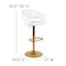 Flash Furniture White Vinyl Adjustable Height Barstool CH-122070-WH-G-GG - alternate 9